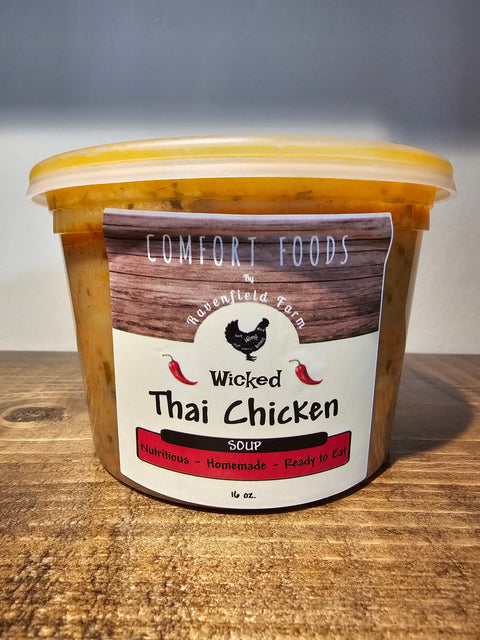 Thai Chicken Soup 16oz - Wicked Hot