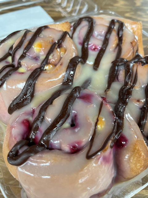 Sourdough - Raspberry & White Chocolate Sweet Rolls